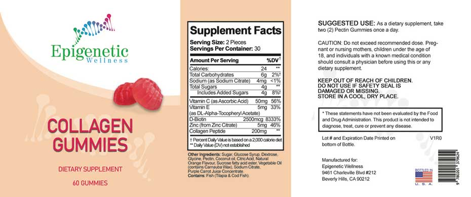EPIGENETIC · Collagen (New Pectin) Gummies
