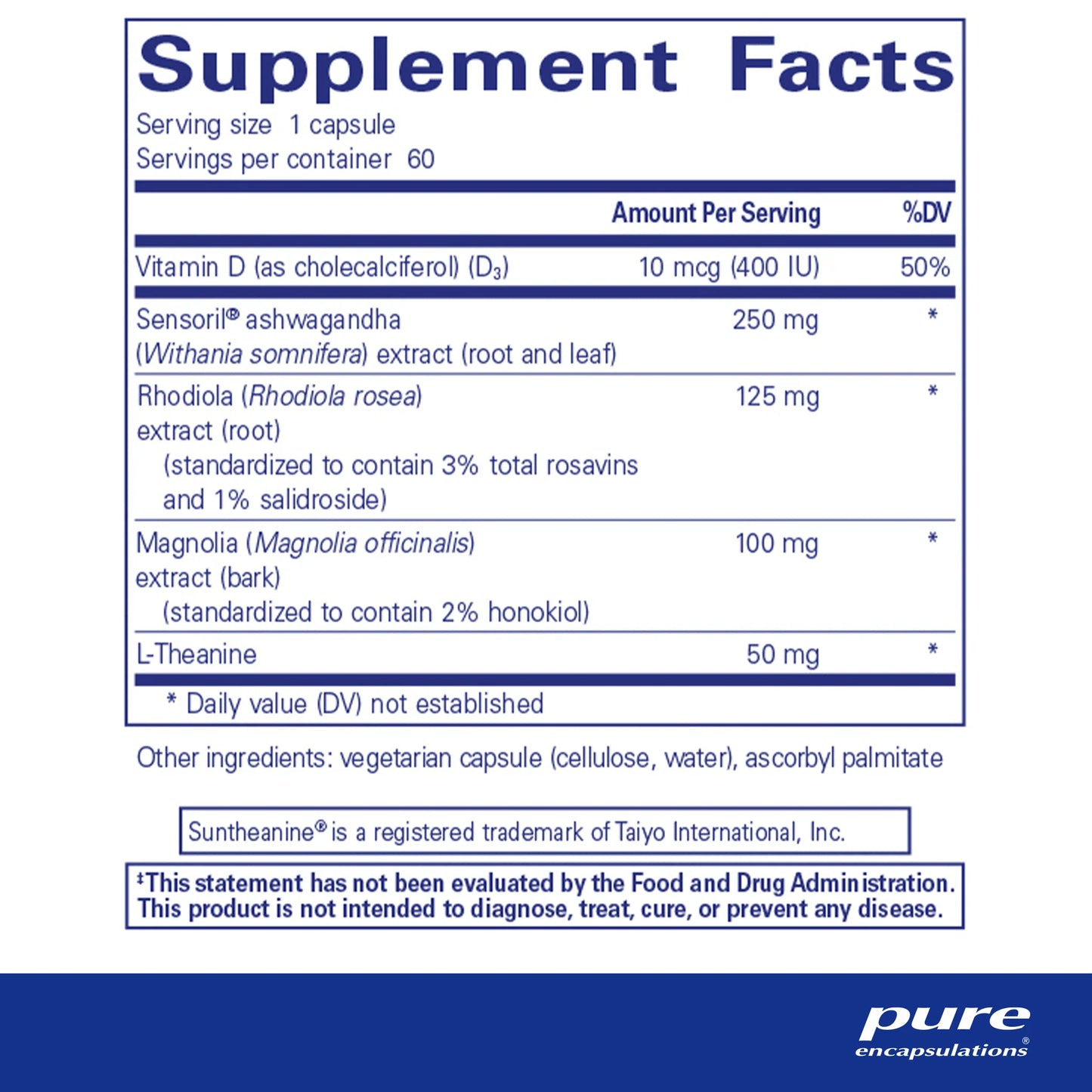 Pure Encapsulations - Cortisol Calm