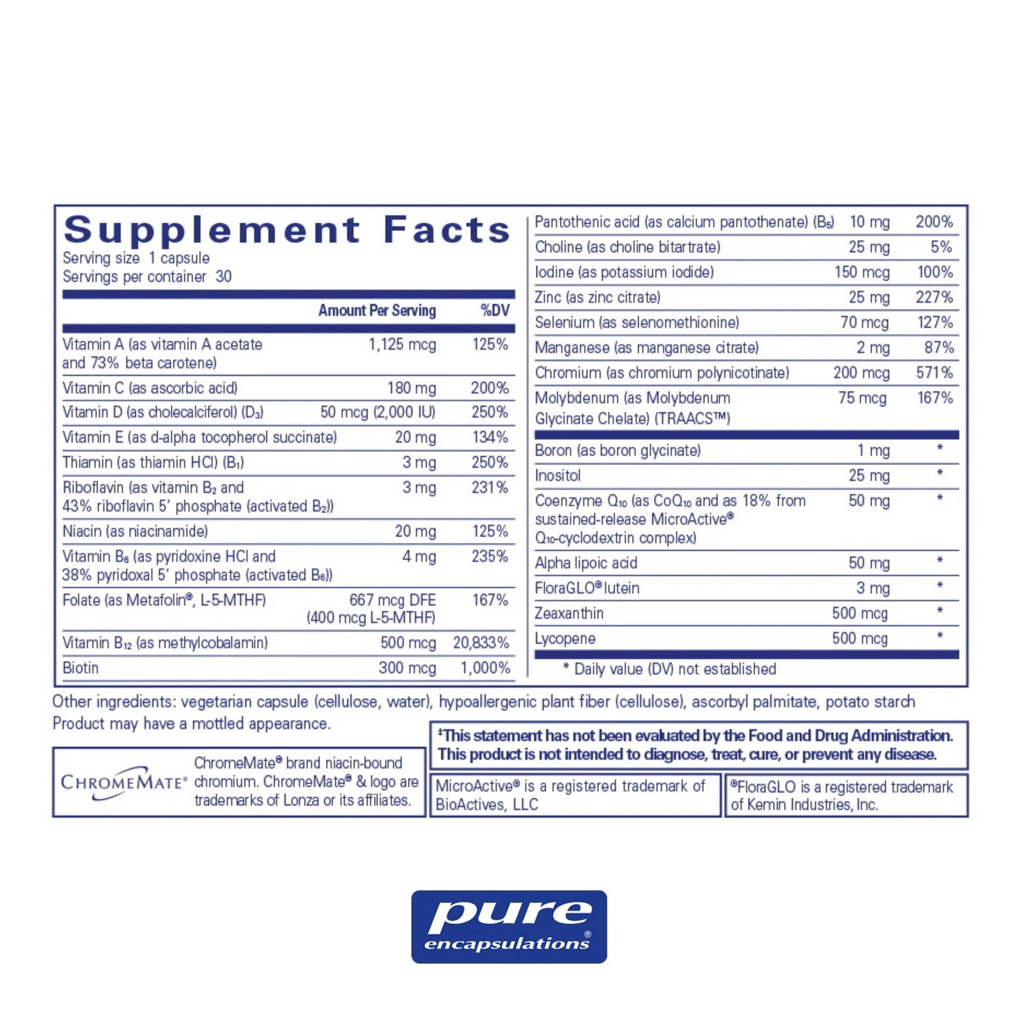Pure Encapsulations - ONE Multivitamin