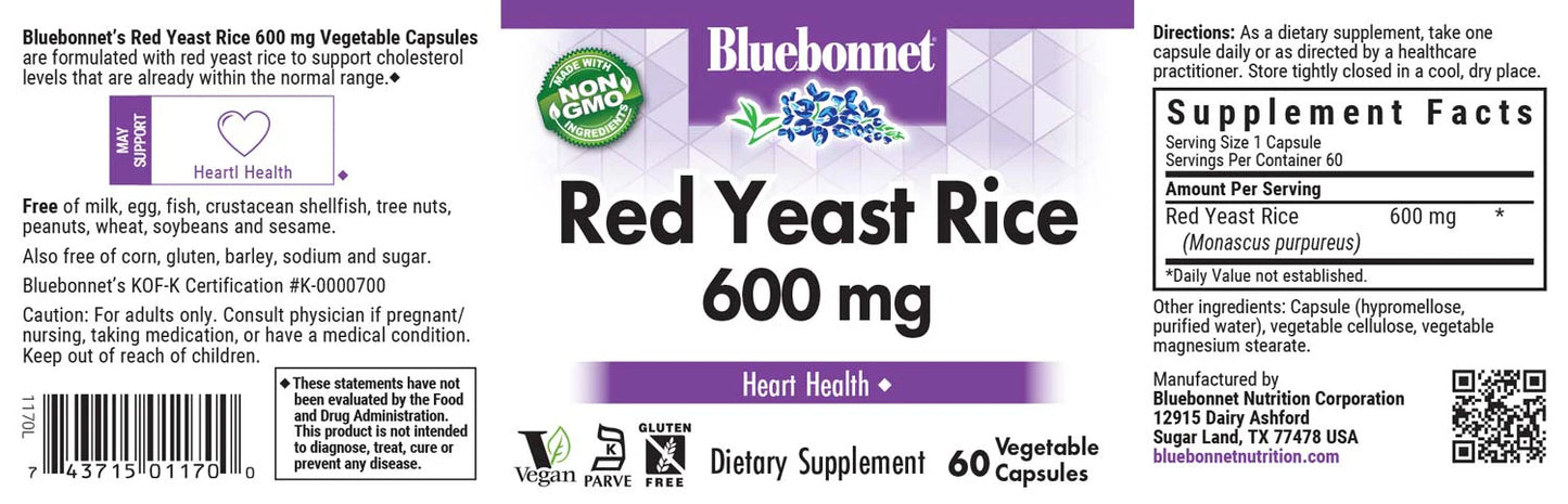 BLUEBONNET Red Yeast Vinegar 60