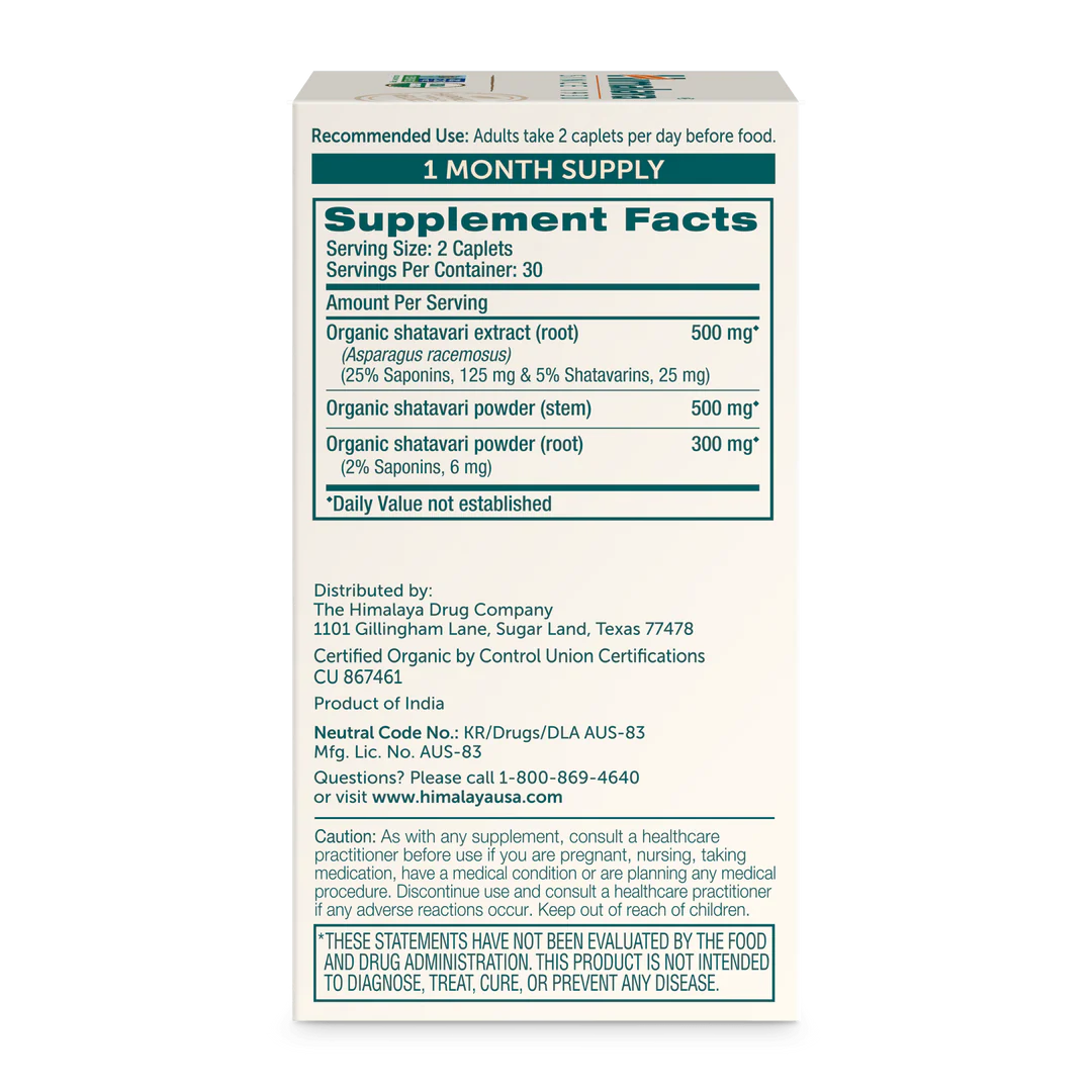 Himalaya · Organic Shatavari