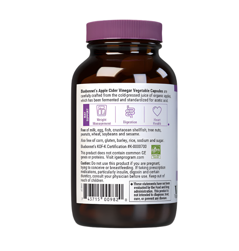 BLUEBONNET Apple Cider Vinegar 60s