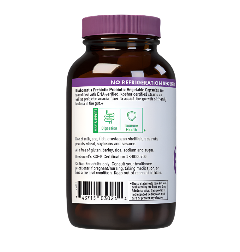 BLUEBONNET PREBIOTIC PROBIOTIC 20 Billion CFU