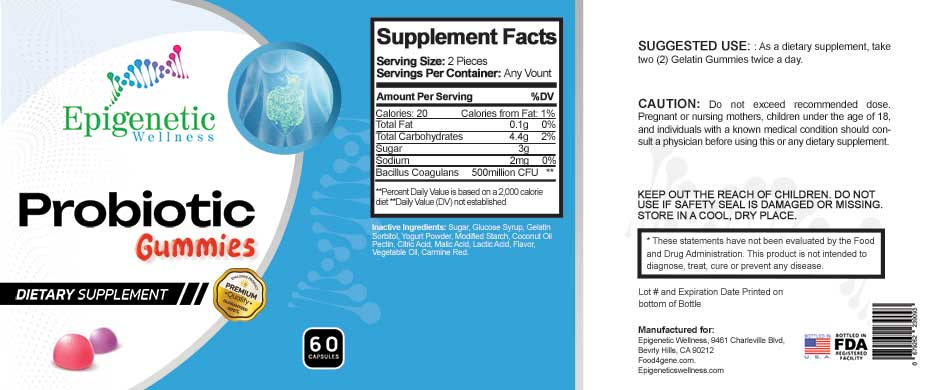 EPIGENETICS · Probiotic (Gummies)