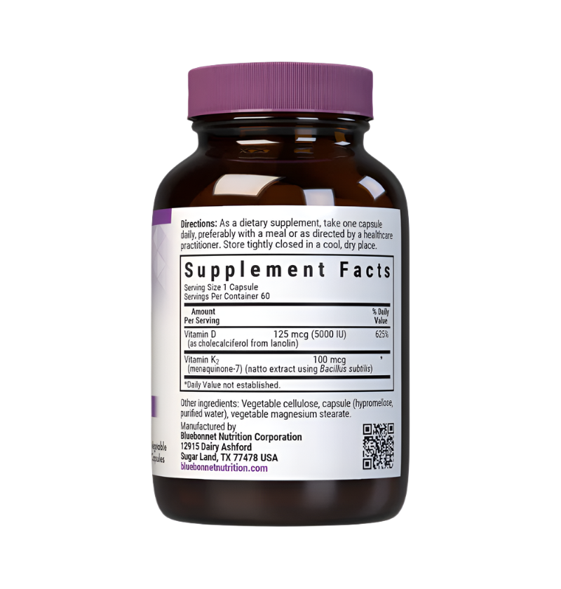 BLUEBONNET Vitamin D3 & K2 60S