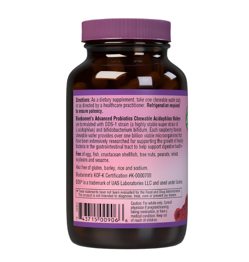 BLUEBONNET Chewable Acidophilus 60s